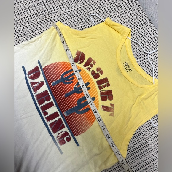 Desert Darling cactus yellow Ombre sleeveless Tank top medium - Picture 4 of 5